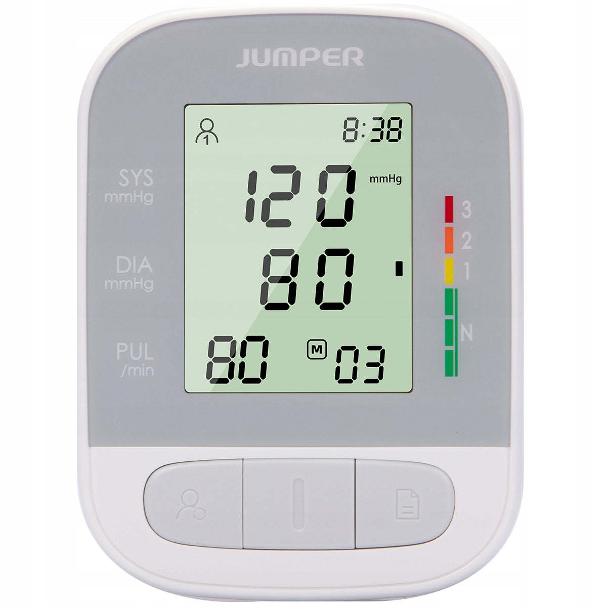 Electronic blood pressure monitor Jumper JPD-HA210 for medical arm Batteries included yes