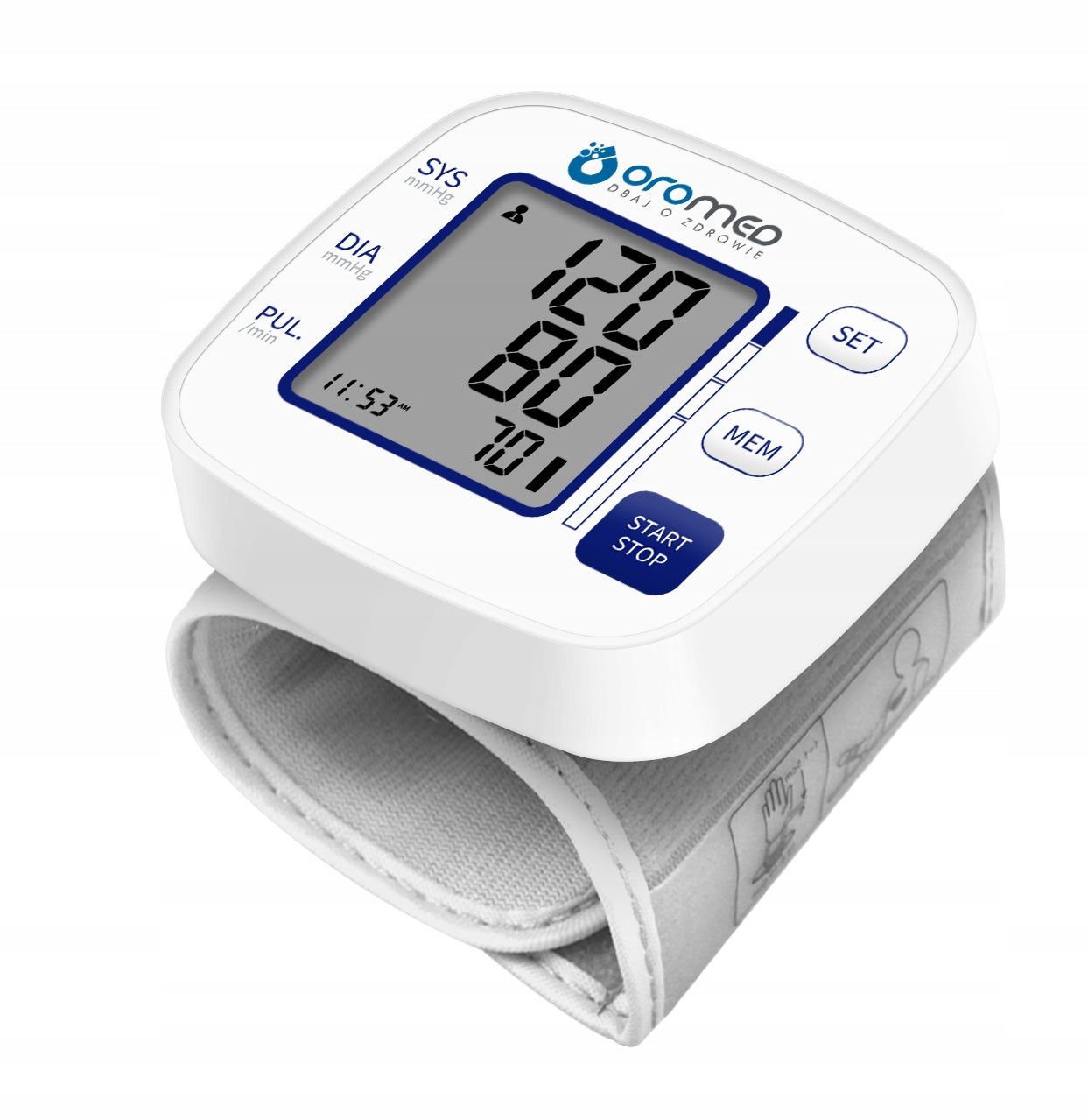 Electronic blood pressure monitor OROMED ORO-BP SMART wrist Medical device yes