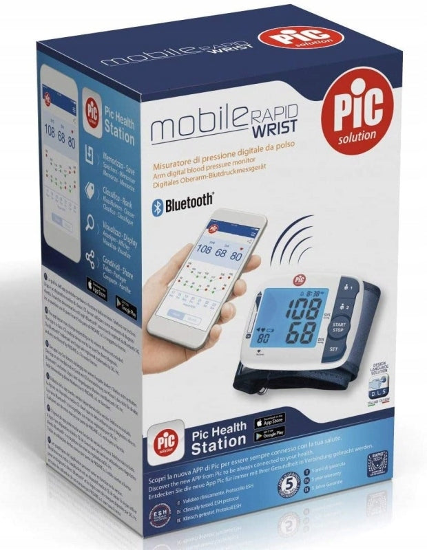 Electronic blood pressure monitor PiC Solution Mobile Rapid Wrist Medical device type accessories for a medical device or a product without an intended medical purpose