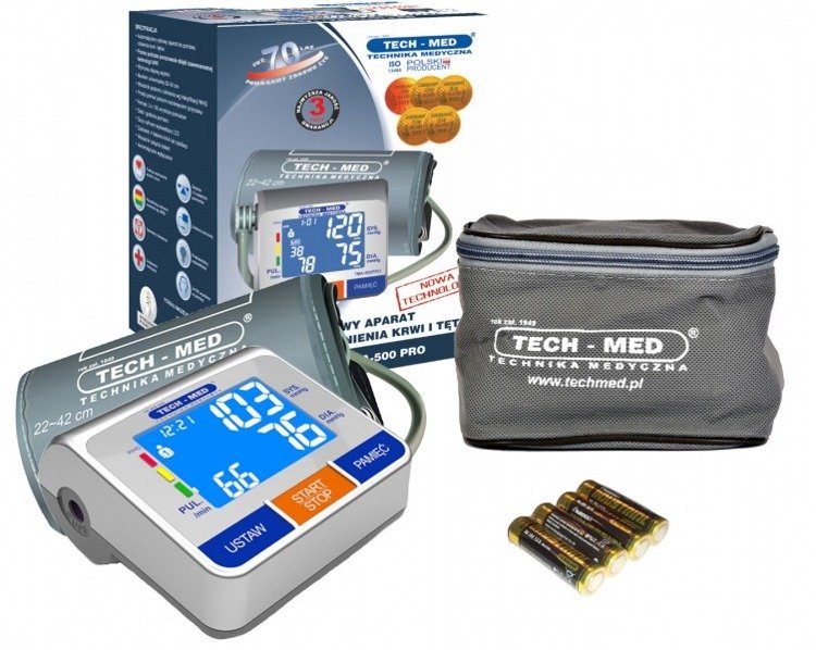 Electronic blood pressure monitor TMA-500 PRO TECH-MED without power supply