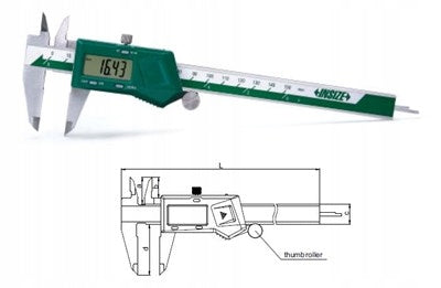 Electronic caliper INSIZE range 0-150mm 1108-150 with wheel Manufacturer code 1108-150