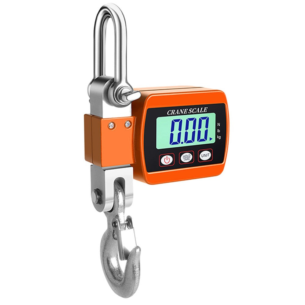 Electronic digital crane scale with lifting capacity of 500 kg/1100 lbs, industrial