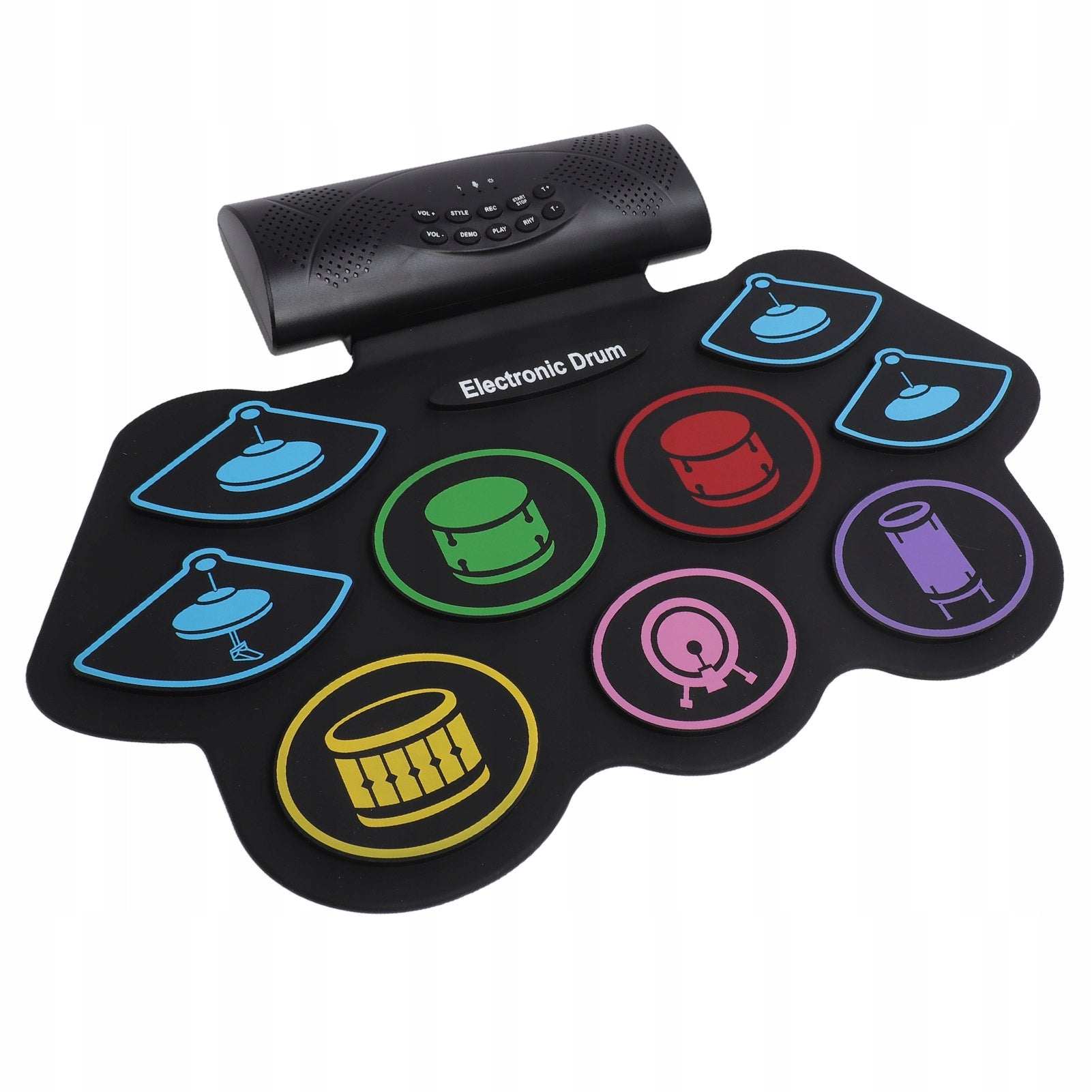 Electronic drum pad set 9 podkadek 2 peday BT MIDI OU
