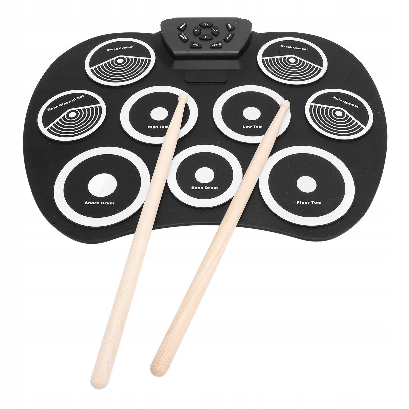 Electronic drum set with 9 training pads 3,5 mm jack MF Brand no brand