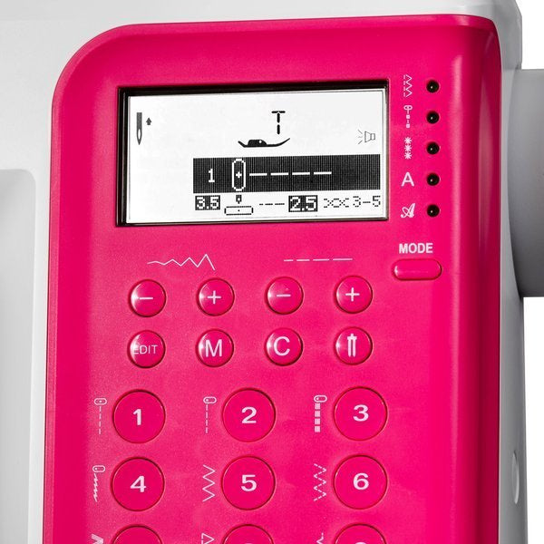 Electronic home sewing machine Patrycja 2090 198 stitch number letter Model Patrycja 2090