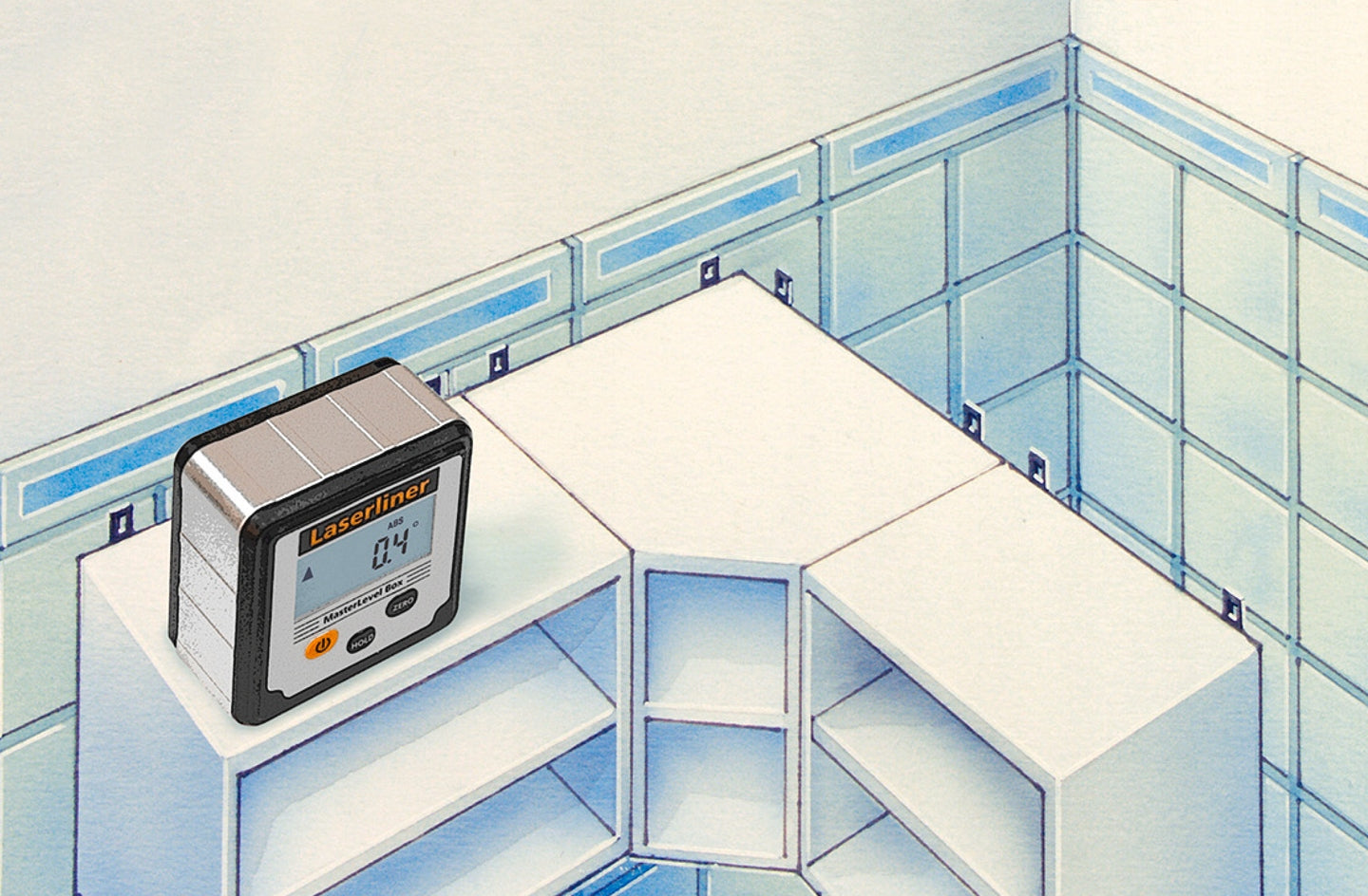 Electronic protractor incline level Laserliner Number of vials not applicable