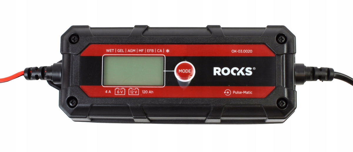 Electronic rectifier, smart SMART 6V 12V - 4A - 120 AH, LCD Brand Rooks