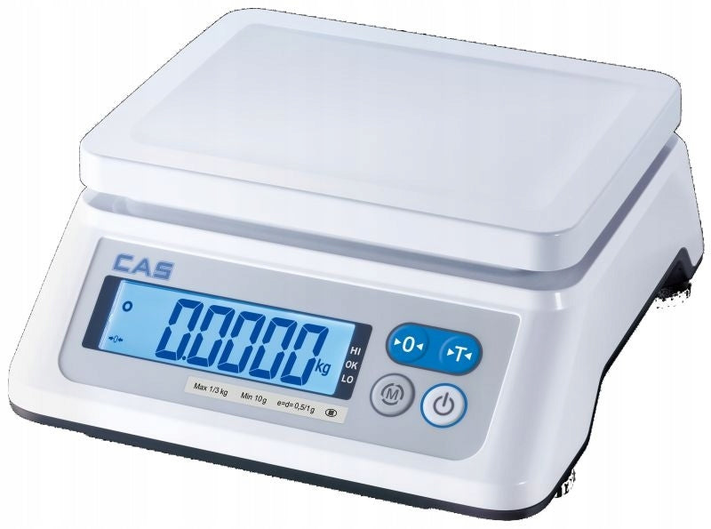 Electronic scale CAS SWN-3CC LCD range 1,5/3 kg LEGALIZED