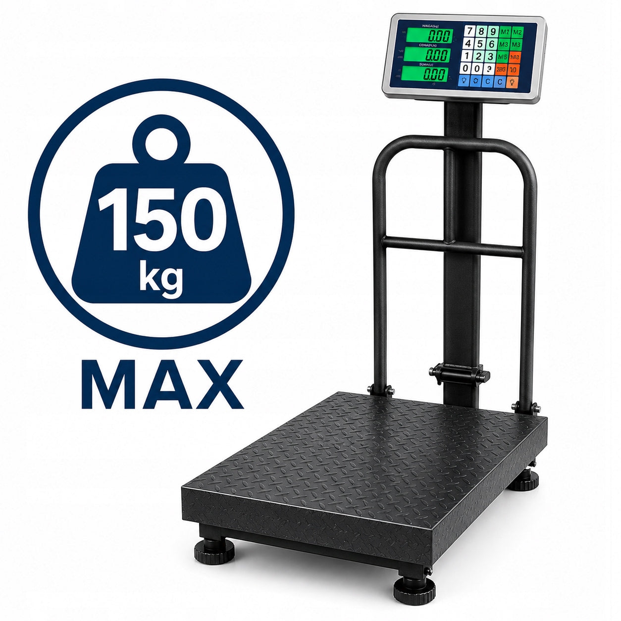 Electronic storage platform scale 150 kg 30x40 cm TARA LCD shop Manufacturer code WAGA ELEKTRONICZNA 150KG PRZEMYSŁOWA 30x40CM