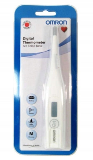 Electronic thermometer Omron Eco Temp Basic White for armpits Medical device no