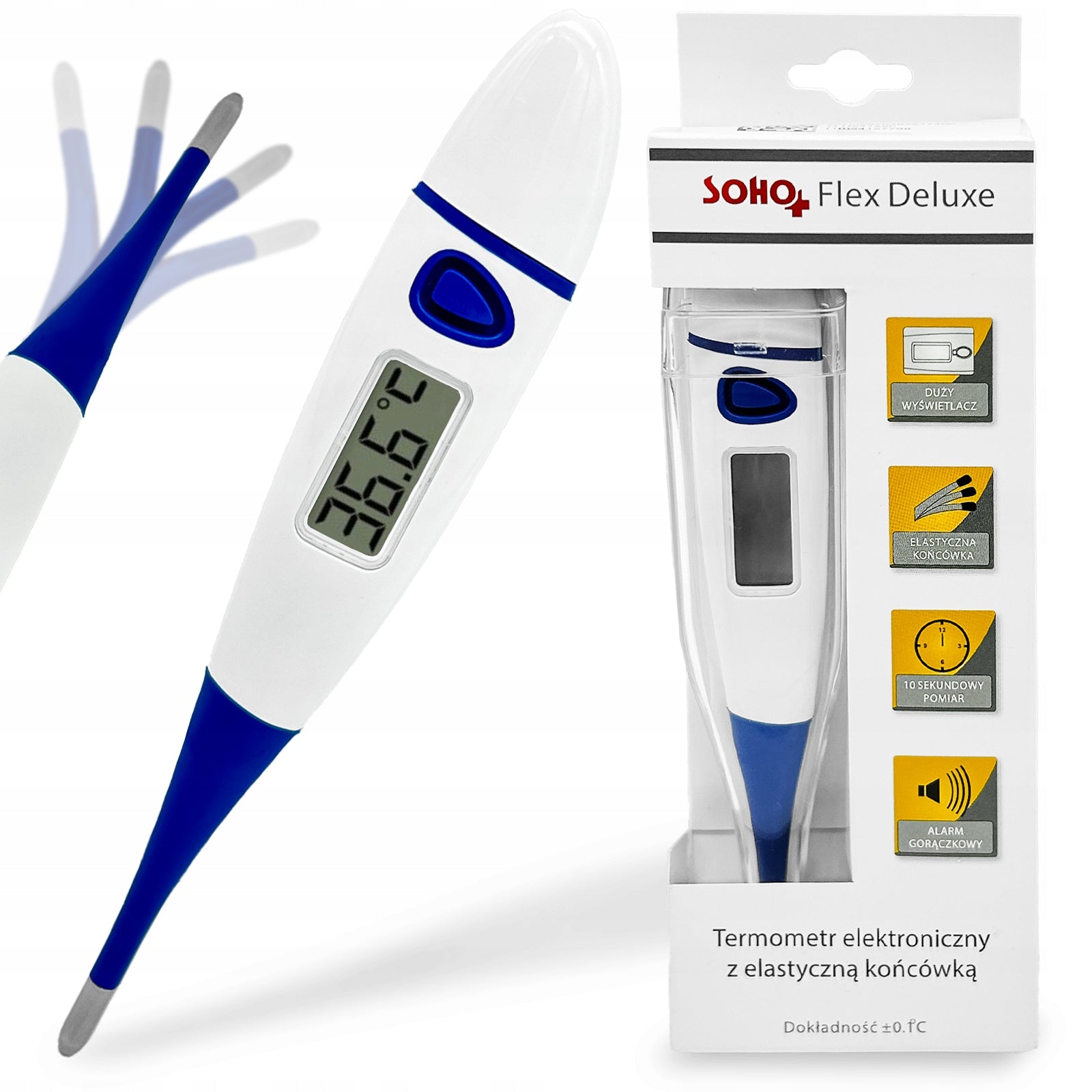 Electronic thermometer SOHO Flex flexible under arm and for oral cavity EAN (GTIN) 5907814464743