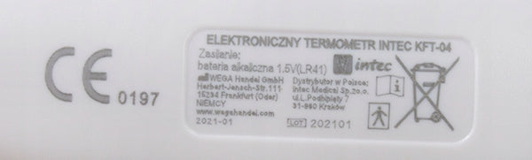 Electronic thermometer accurate INTEC KFT-04 Brand Intec