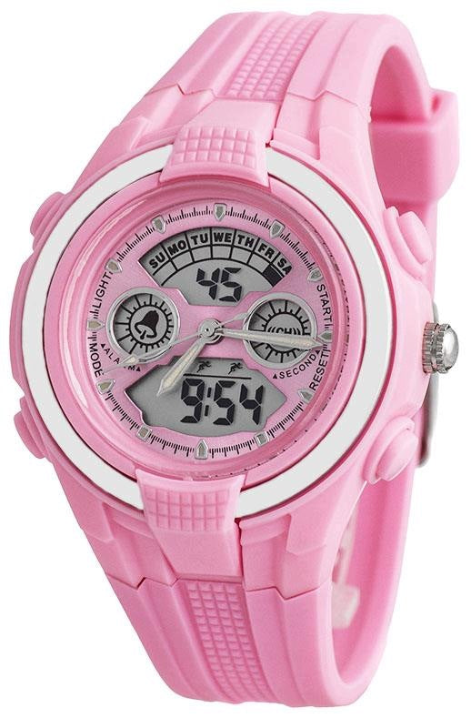 Electronic watch Mingrui waterproof stopwatch alarm pink