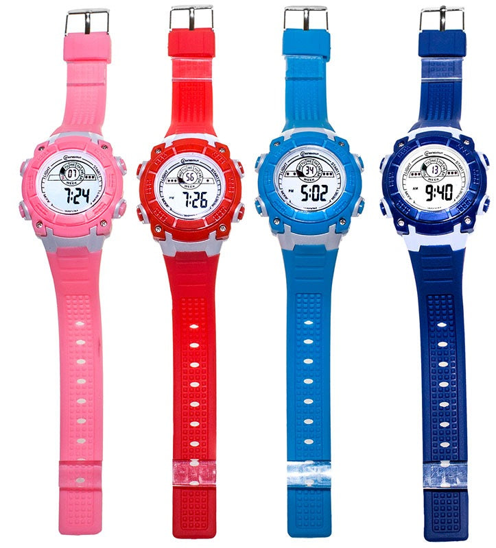 Electronic watch Mingrui waterproof stopwatch alarm red Brand no brand