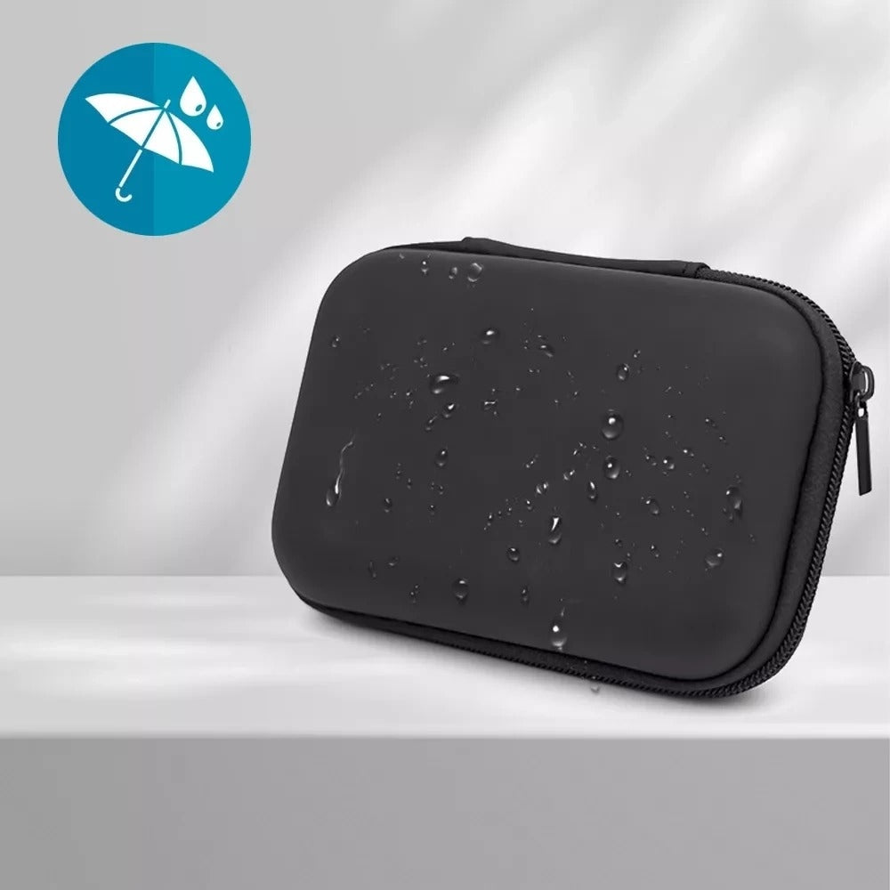 Electronics Protective Case Organizer for Travel Charger Cables Black Color black
