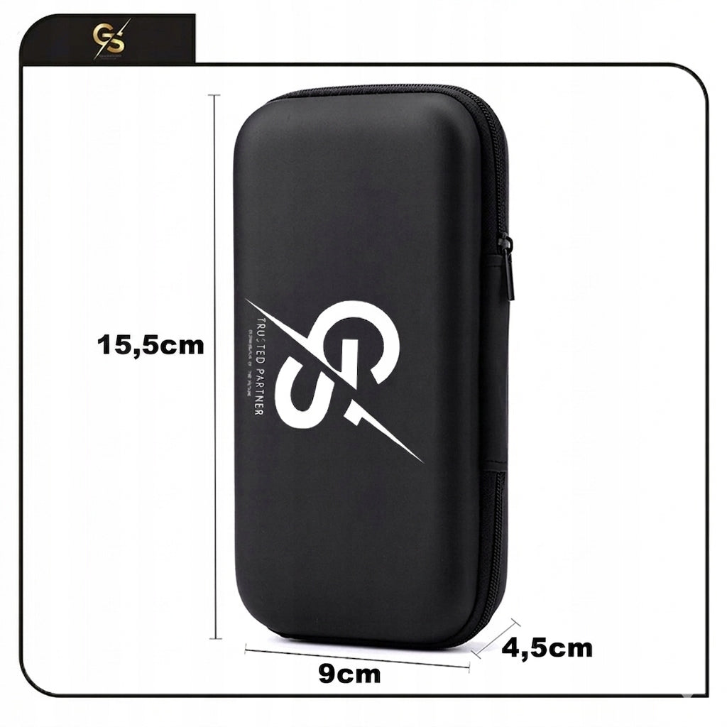 Electronics Protective Case Organizer for Travel Charger Cables Black Model Etui Pokrowiec Organizer do akcesoriów kabli