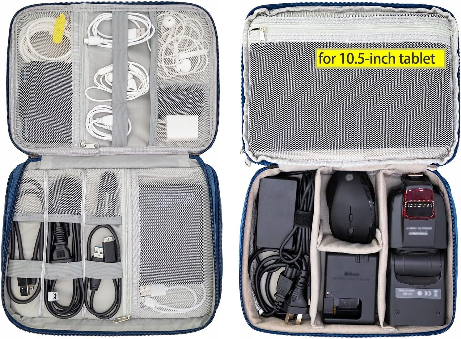 Electronics Travel Case Organizer Cables Travel Digital Bag Large