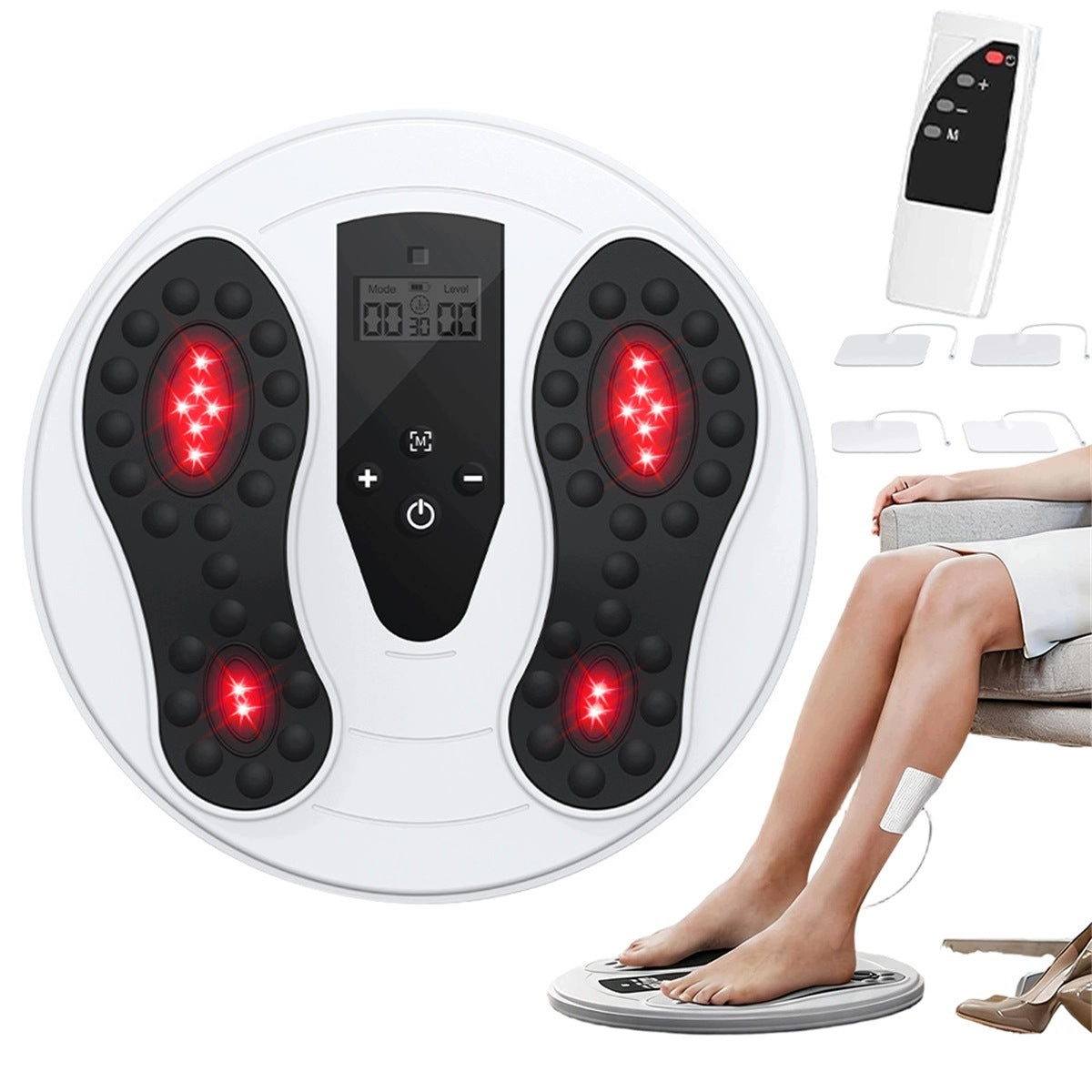 Electrostimulator Foot Massager With Infrared Relaxation With Infrared Packaging status original