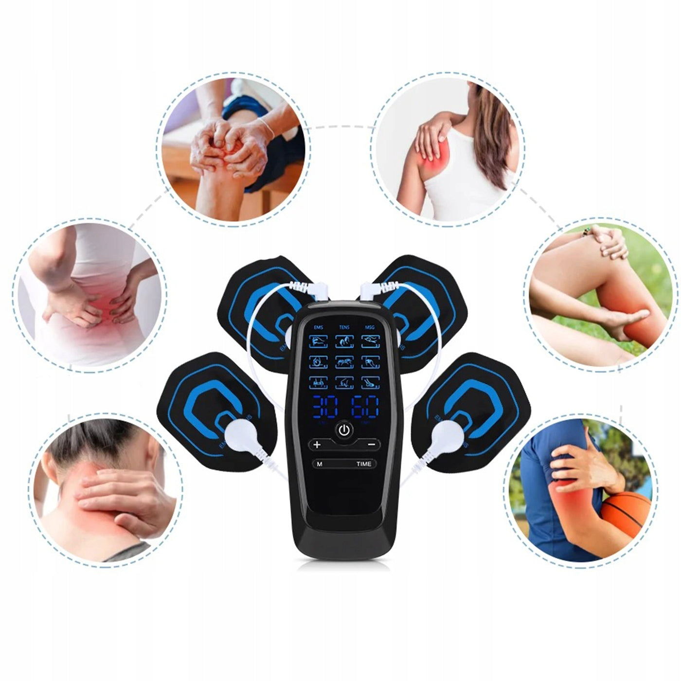 Electrostimulator TENS EMS NMES Massager 18 Modes 30 Levels Gym spor Brand no brand