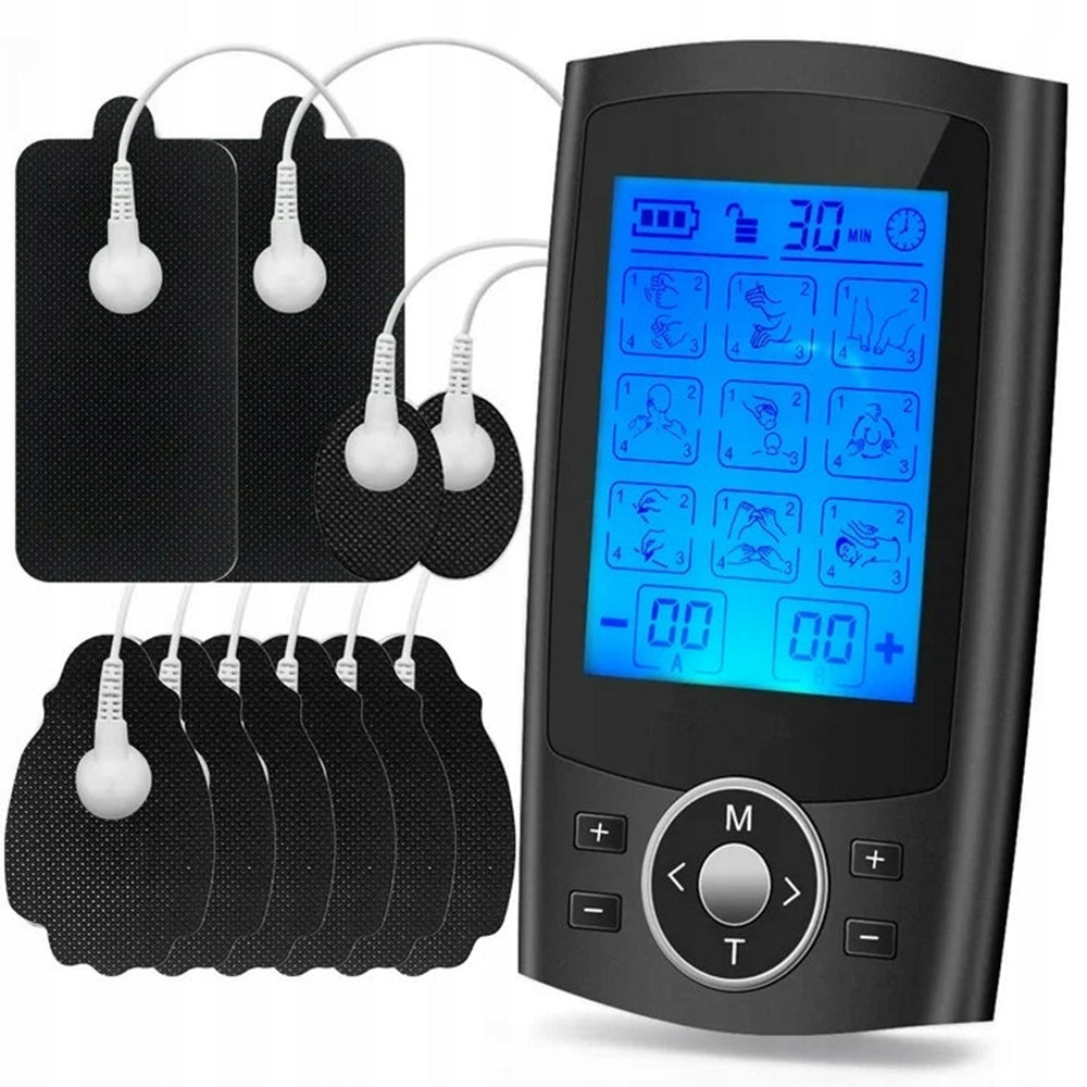 Electrotherapy TENS EMS Electrostimulator 20 Prog 36 Nerve Muscle Modes