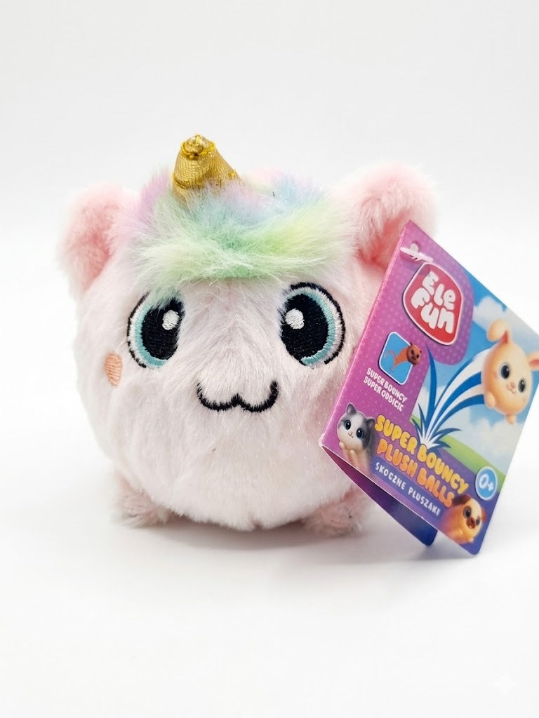 Elefun Jumping stuffed animals plush balls UNICORN 7cm Manufacturer code 5609288399933