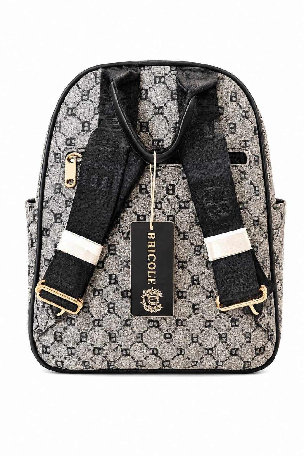 Elegant Bricole Monogram Women's Backpack | Large | Zipper | Compartments Packaging status original