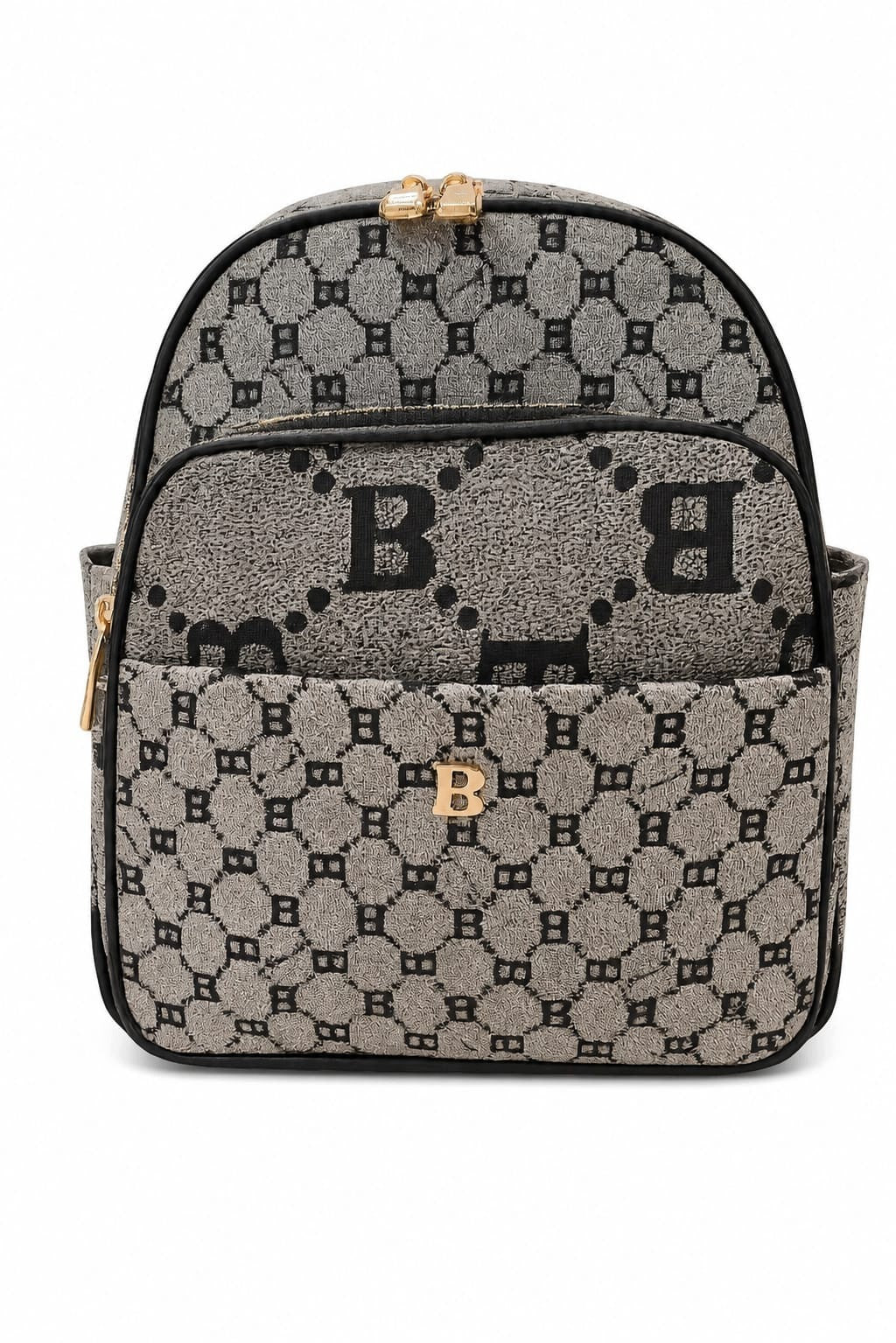 Elegant Bricole Monogram Women's Backpack | Large | Zipper | Compartments