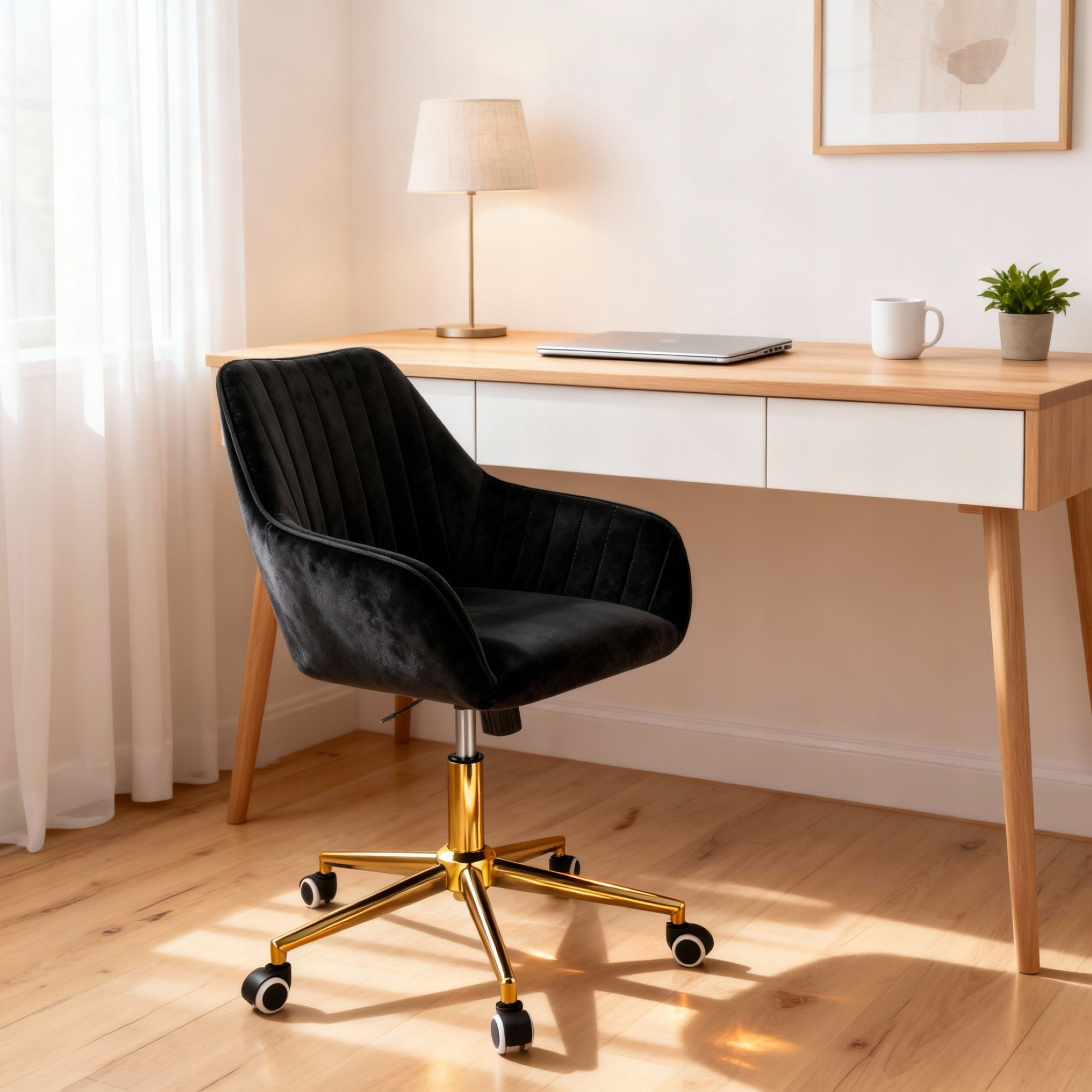Elegant CORUM Swivel Office Chair for Office Chair Black JUMIhome Manufacturer code CM-598775
