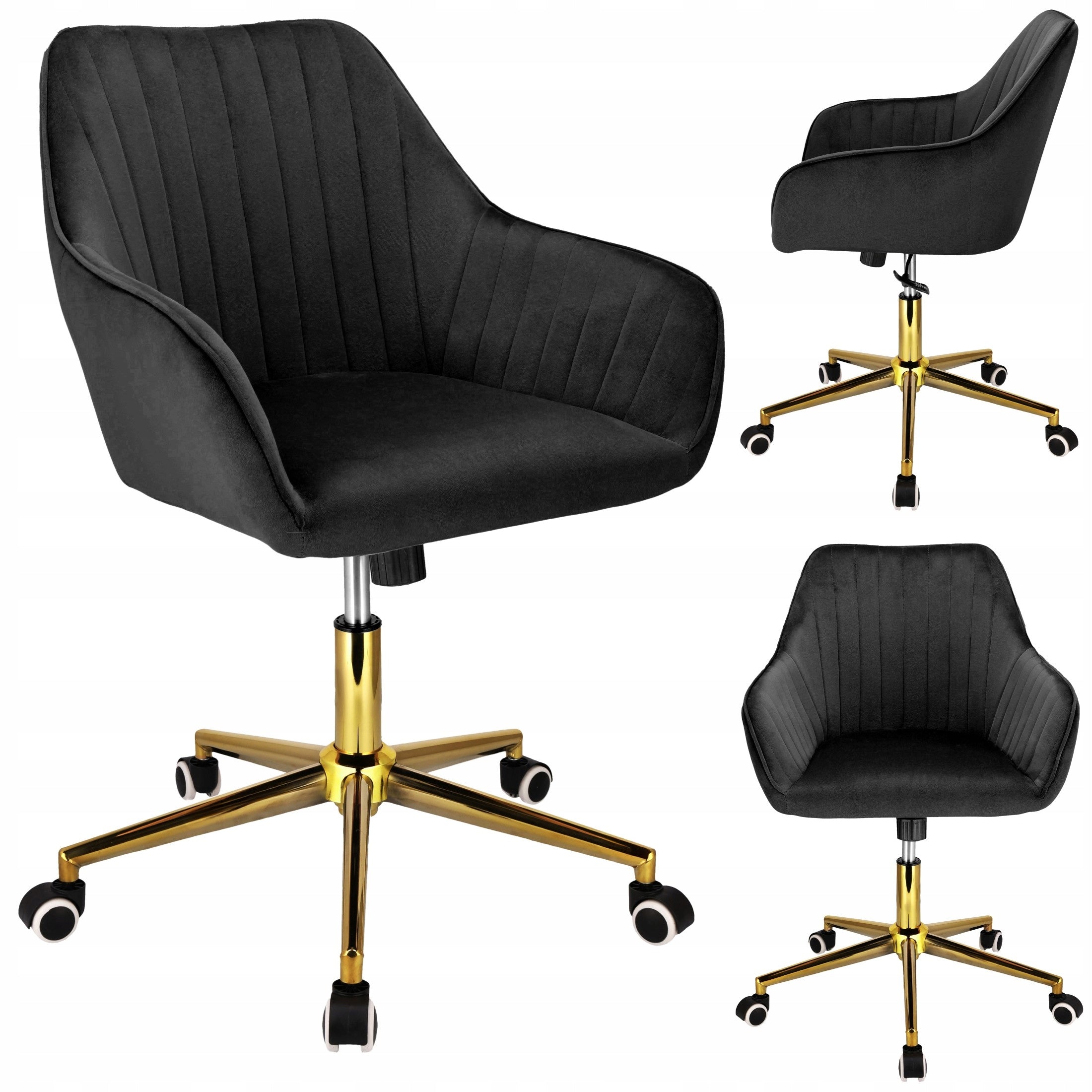 Elegant CORUM Swivel Office Chair for Office Chair Black JUMIhome