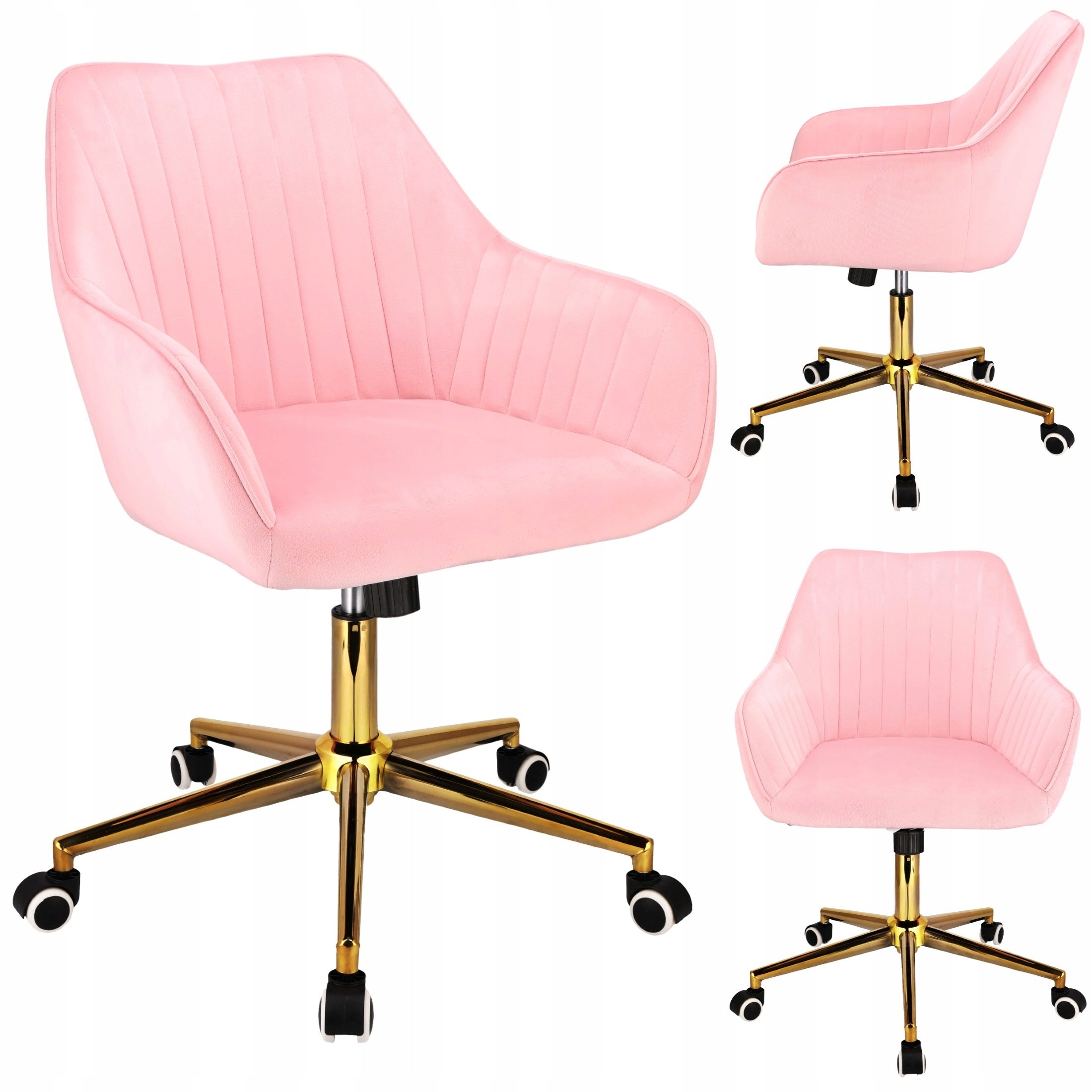 Elegant CORUM Swivel Office Chair for Office Pink Chair JUMIhome