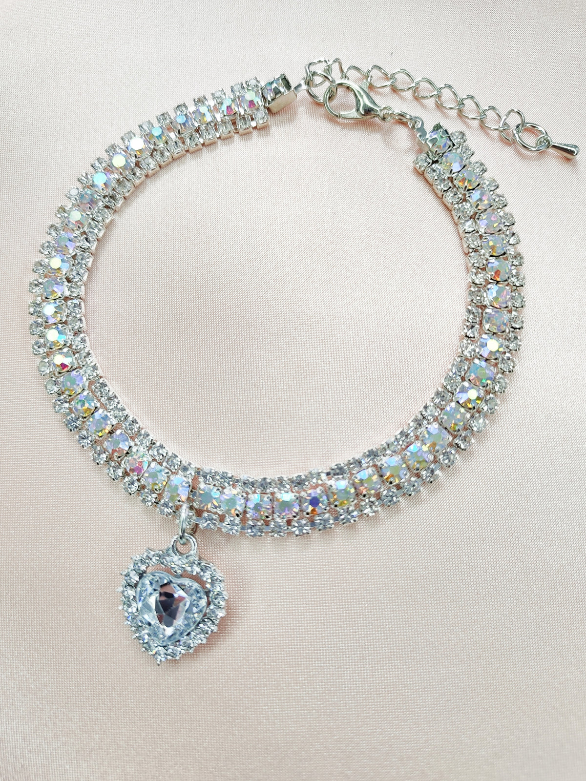 Elegant Cat Dog Collar Glamour Rhinestone Necklace