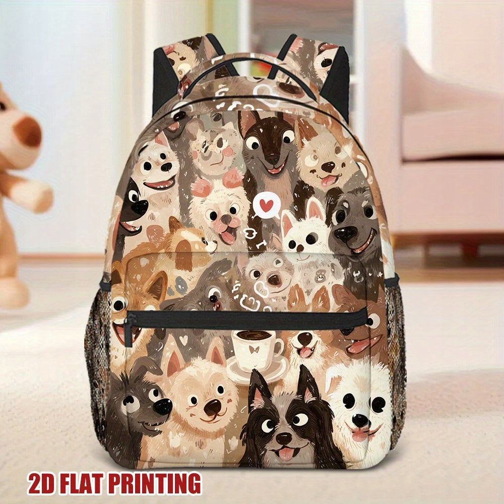 Elegant Dog Party Brew Backpack for Work and Travel
