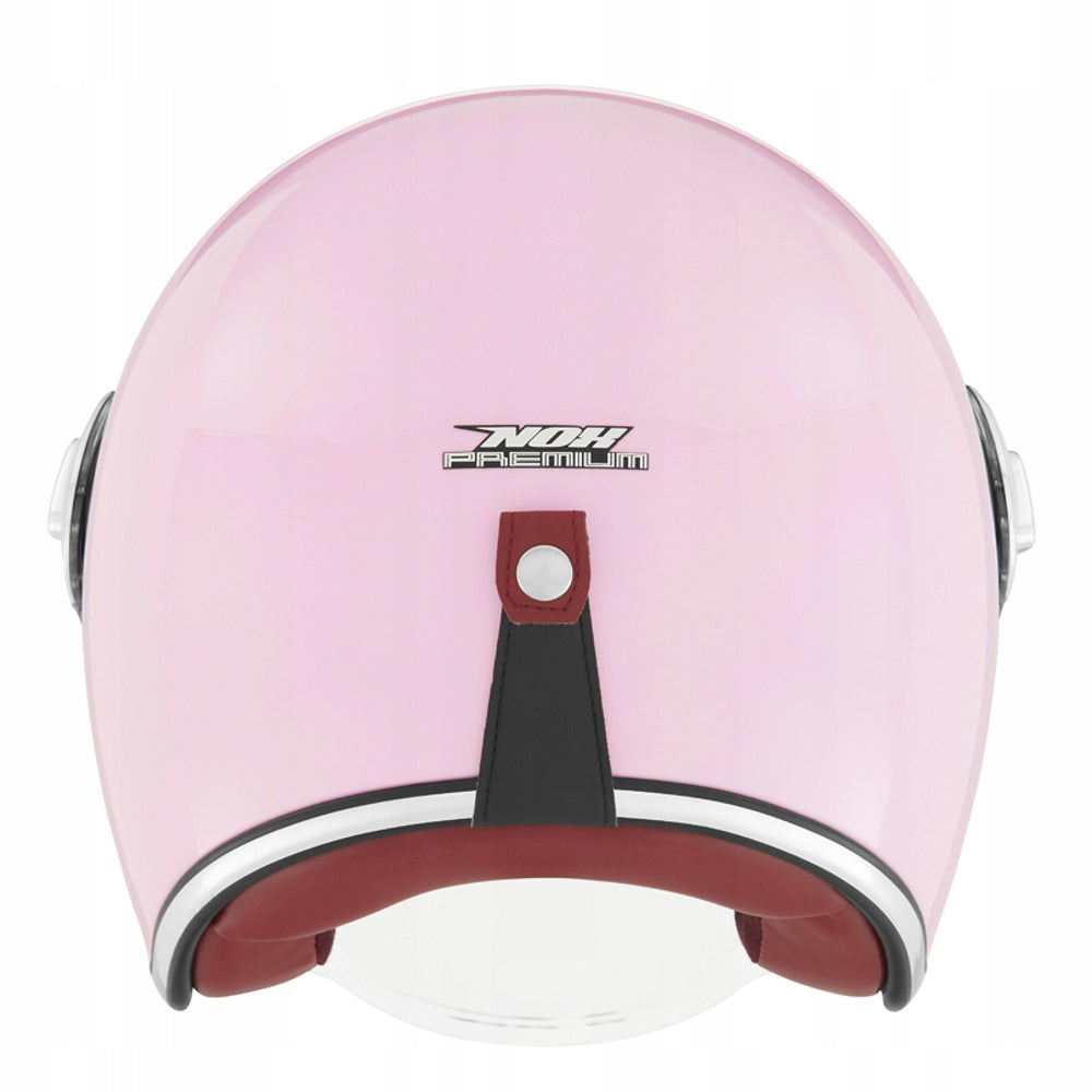 Elegant Neo-Retro pink motorcycle helmet Vespa scooter premium Nox M Packaging status original