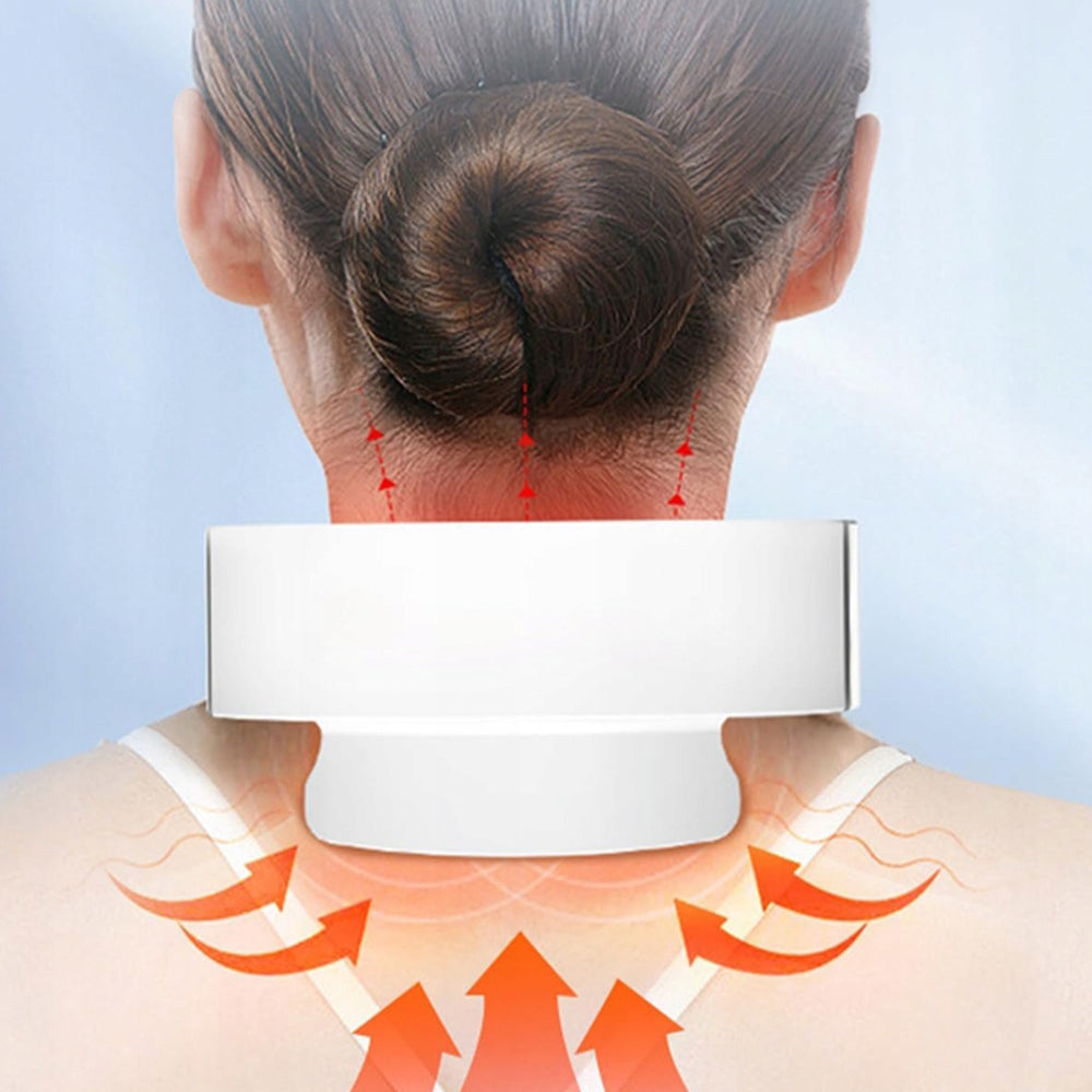 Elegant Shiatsu Electric Neck Massager with Warming Effect for Home, Office Medical device no