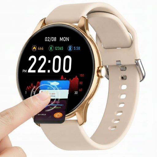 Elegant Smartwatch Women's Sugar Measurement BT Talk Activity Android iOS Brand Smart-Trend