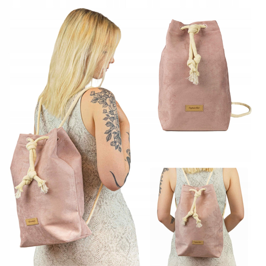 Elegant urban pink Captain Mike women's backpack