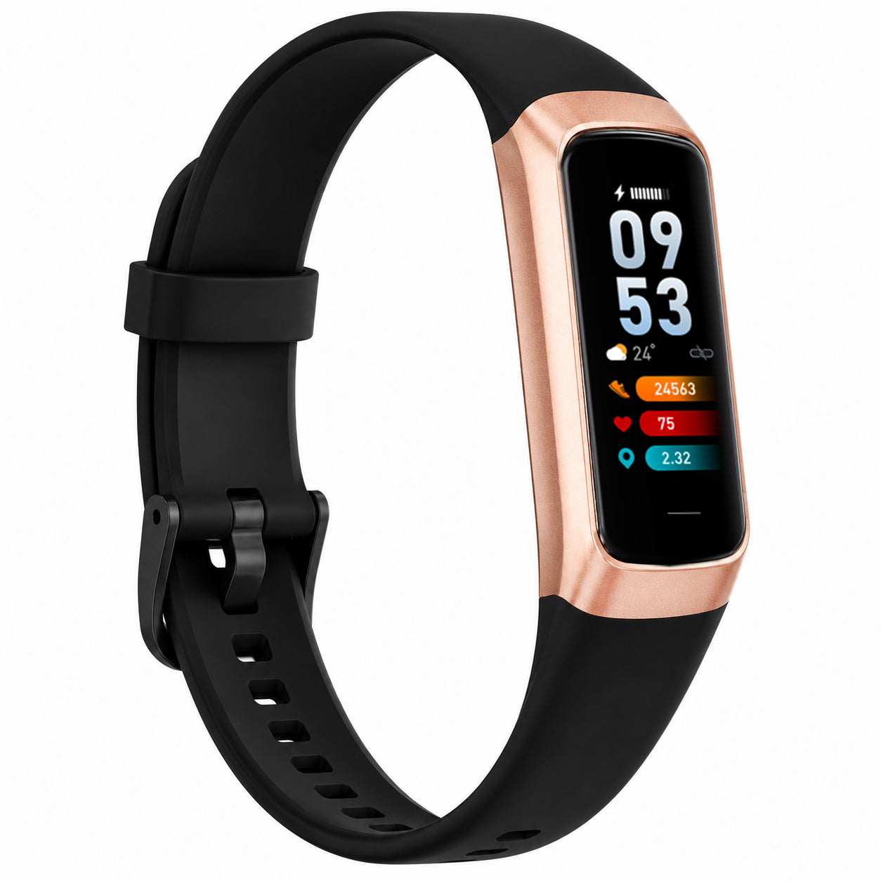 Elegant women's smartwatch | body temperature | heart rate | steps | fitness Brand Rubicon
