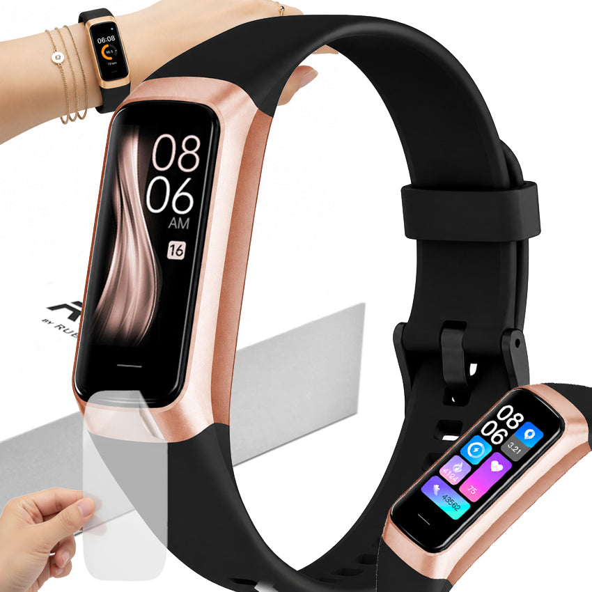 Elegant women's smartwatch | body temperature | heart rate | steps | fitness