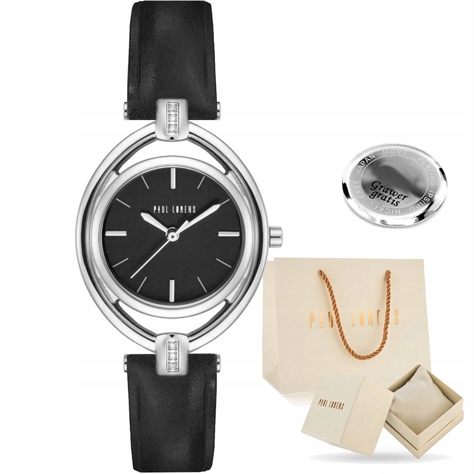 Elegant women's watch Paul Lorens SELENA subtle + ENGRAVING