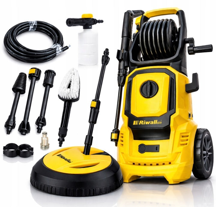 Elektrická tlaková myčka 150 barů s příslušenstvím Riwall PRO REPW 155 SET