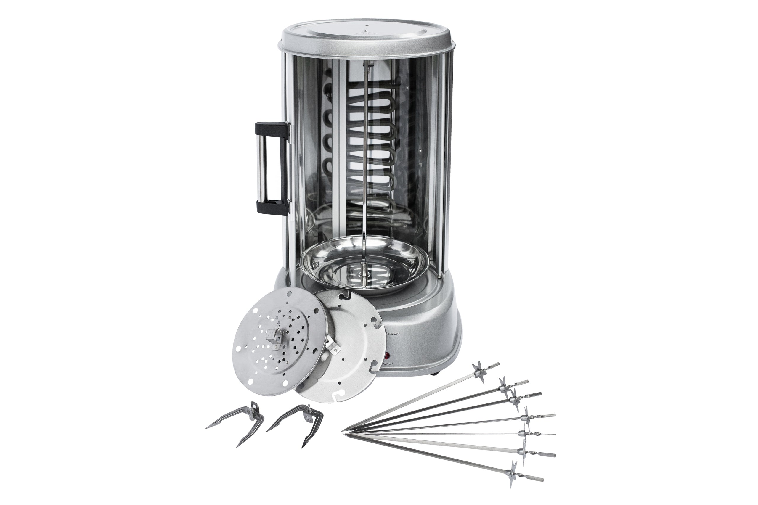 Elektrický gril Rohnson R-2540 stříbrný/šedý, 1800 W Model R-2540