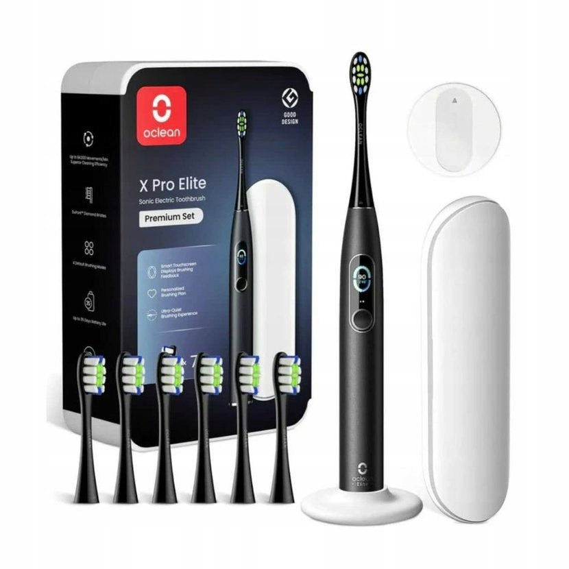Elektrický zubní kartáček Oclean X Pro Elite Premium SET 7 hlavic černý