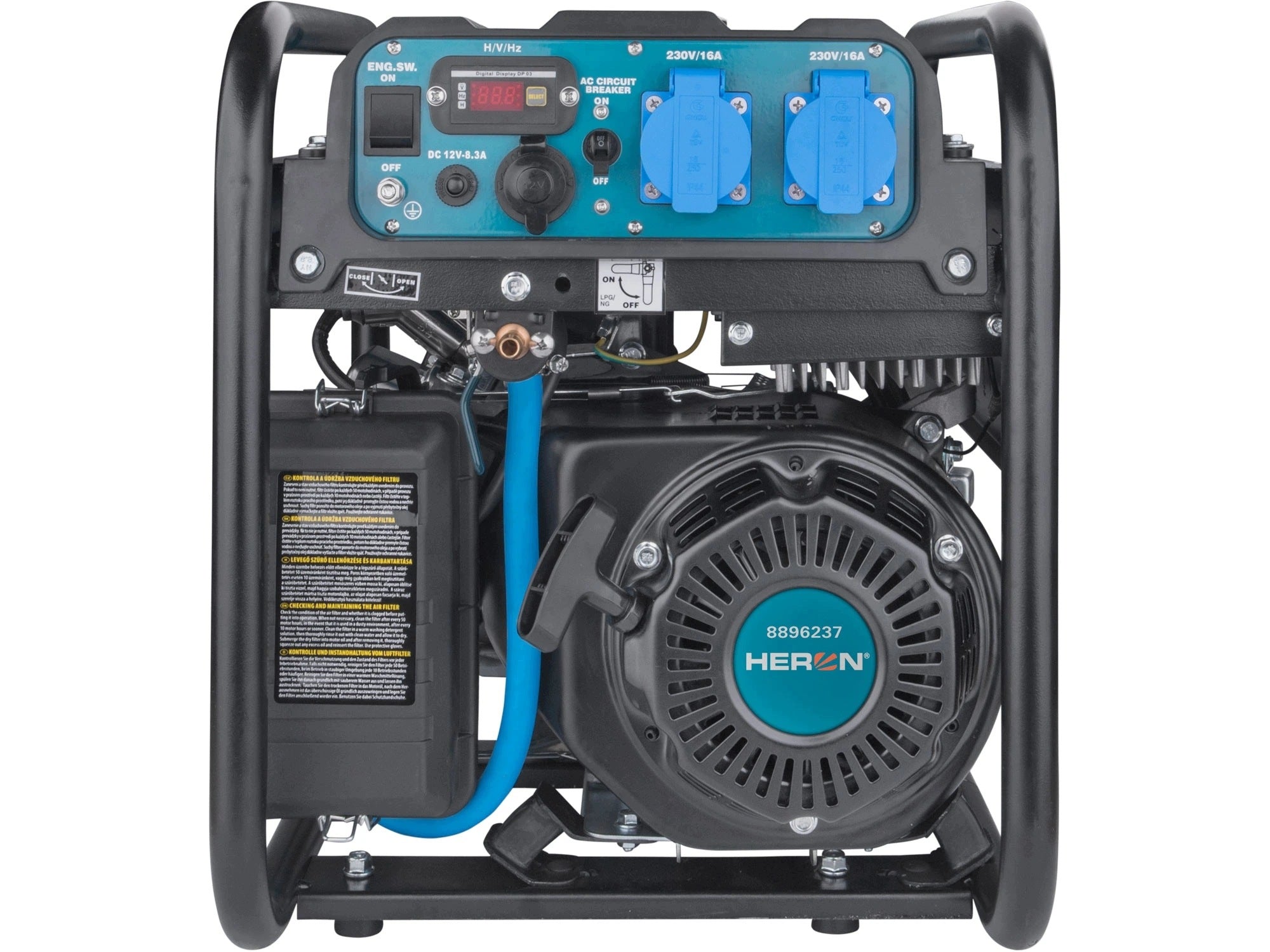 Elektrocentrála digitální invertorová (benzín/LPG/NG), 7,5HP/4kW Model 8896237