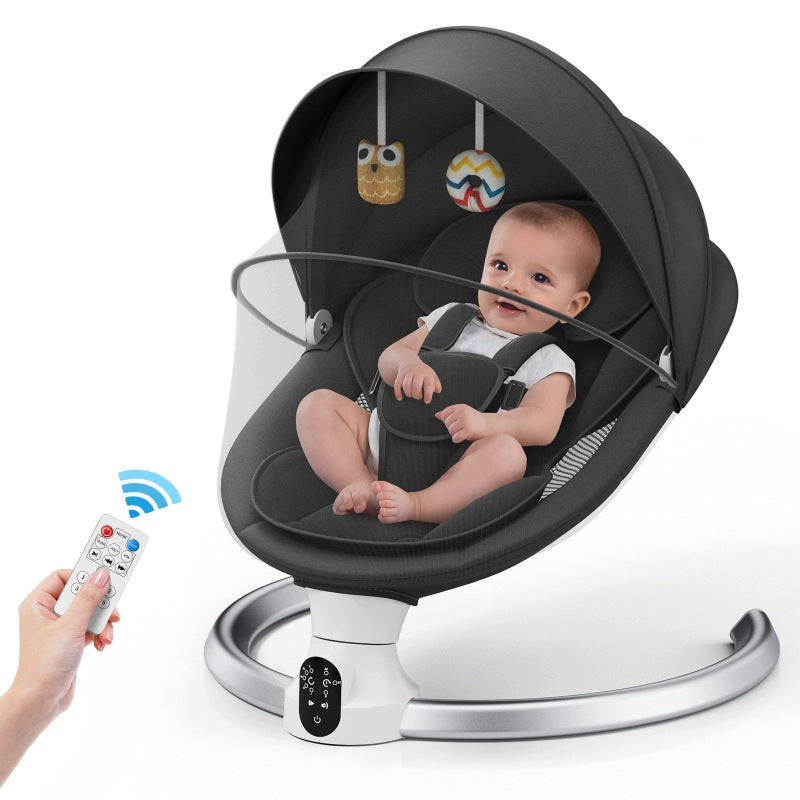Elektryczny bujak niemowląt App pilot 5 prędkości 3 timery muzyka Bluetooth Packaging status original