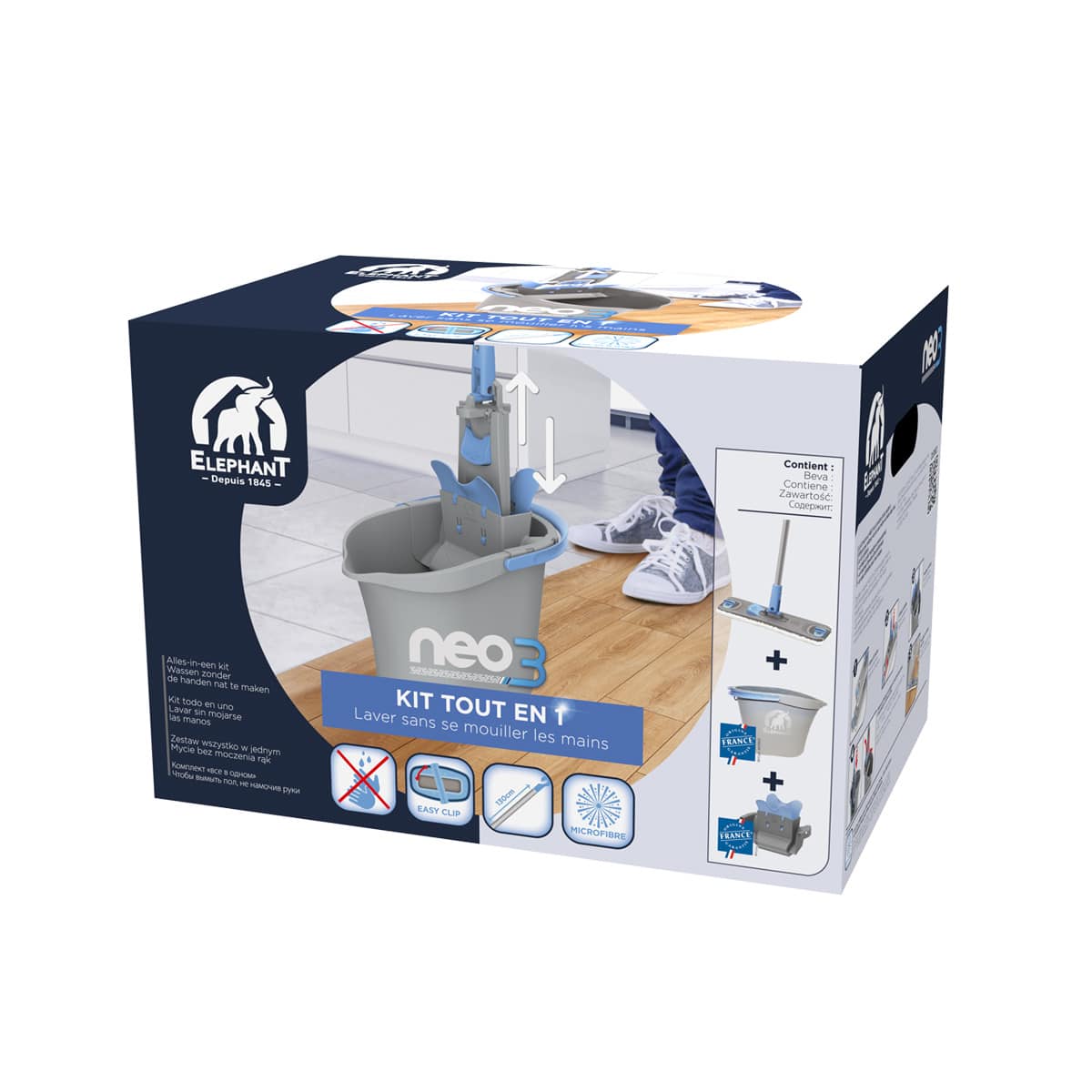 Elephant mop Neo System BOX flat set