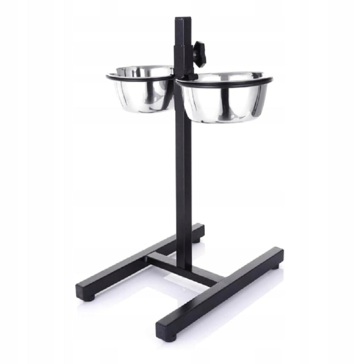 Elevated Dog Bowl 2x Stainless Steel Stand Adjustable Height