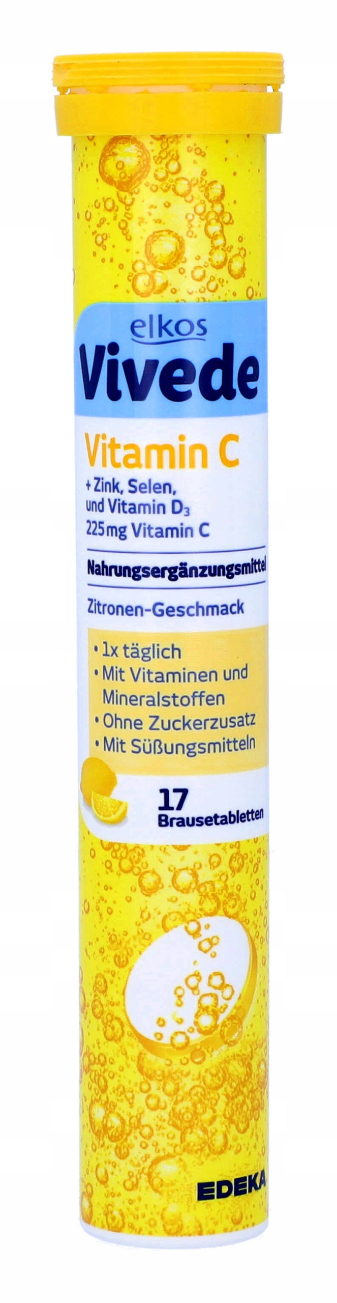 Elkos Vitamin C effervescent tablets dietary supplement 17 pcs DE