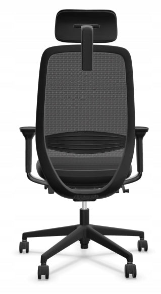 Elovie Ergonomic Swivel Office Chair with Headrest NOWY STYL black Brand Nowy Styl