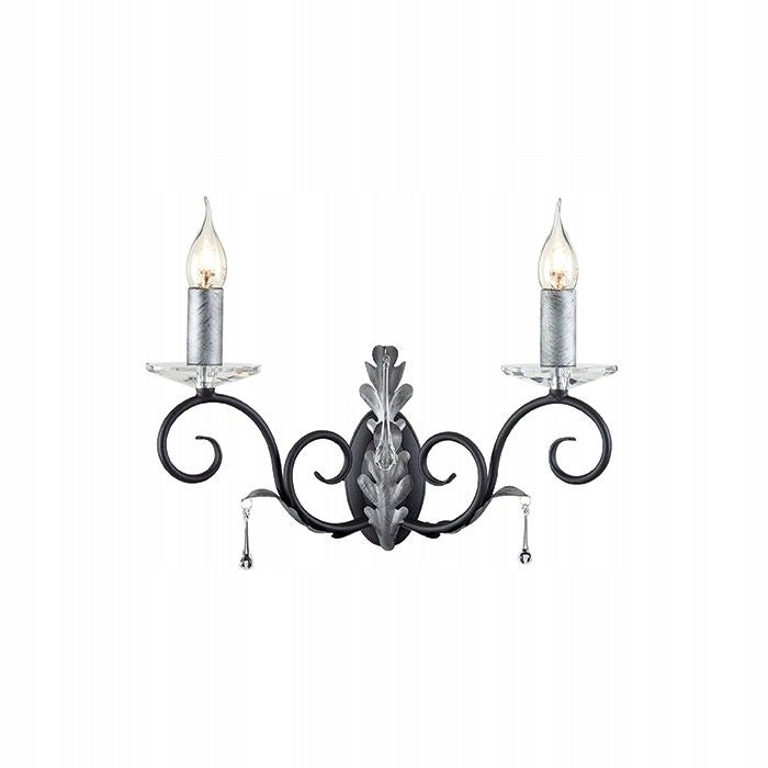 Wandleuchte Elstead Lighting Amarilli AML2-BLK-SILVER 
