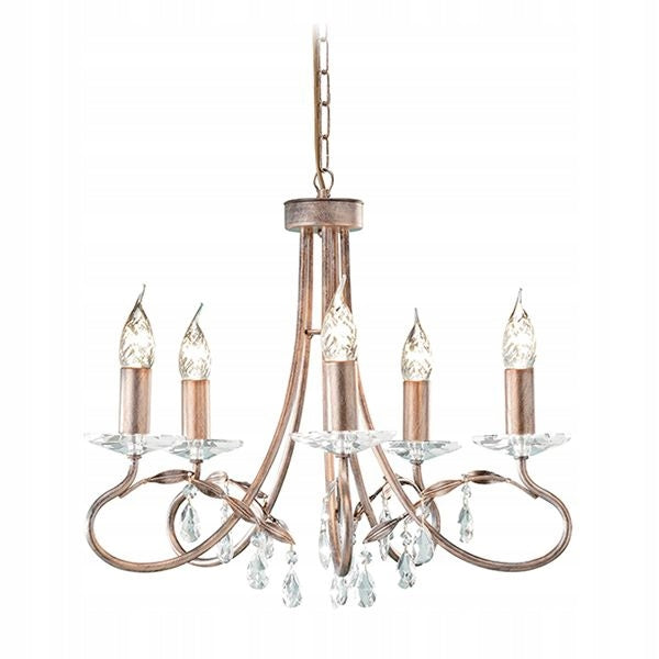 Pakabinamas šviestuvas Elstead Lighting Christina CRT5-SILVER-GOLD
